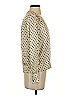 Drew 100% Polyester Polka Dots Ivory Long Sleeve Blouse Size XS - photo 4