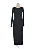 Unbranded Solid Black Casual Dress Size 6 - photo 1