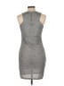 Topshop Metallic Gray Cocktail Dress Size 10 - photo 2