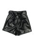 Topshop 100% Polyurethane Metallic Black Shorts Size 2 - photo 1