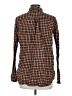 Old Navy Houndstooth Brown Long Sleeve Button-Down Shirt Size L - photo 2