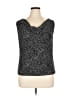 Alex Evenings 100% Polyester Black Sleeveless Blouse Size 1X - photo 1