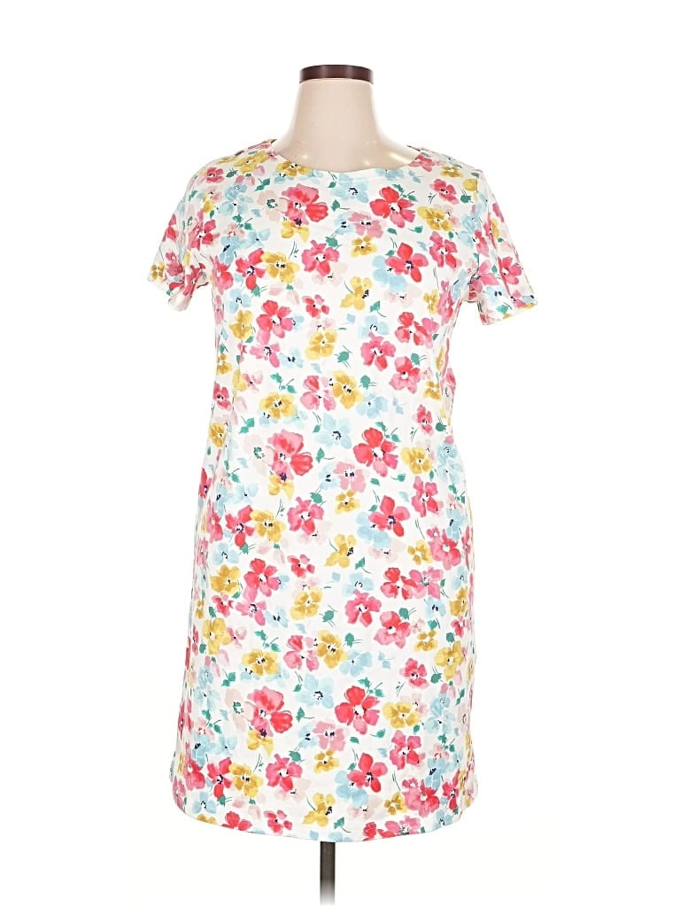 Pre-owned Joules Casual Dress In White