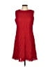 Sharagano 100% Polyester Red Cocktail Dress Size 12 - photo 1