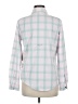 Title Nine Checkered-gingham Green Long Sleeve Blouse Size XS - photo 2
