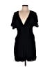 Tart 100% Rayon Solid Black Romper Size S - photo 1