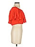 backSTAGE 100% Viscose Orange Short Sleeve Blouse Size XS - photo 4