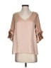 Violet & Claire Tan 3/4 Sleeve Blouse Size S - photo 1