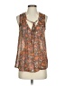Assorted Brands 100% Polyester Orange Sleeveless Blouse Size XS - photo 1