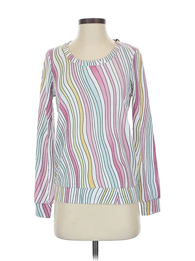 Pre-owned Chaser Long Sleeve Blouse In White