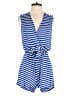 Julie Brown Stripes Blue Romper Size P (petite) - photo 1
