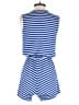 Julie Brown Stripes Blue Romper Size P (petite) - photo 2