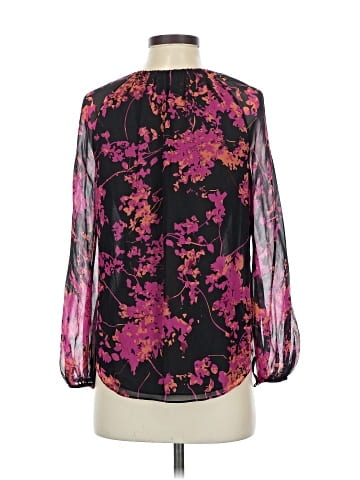 Diane von Furstenberg Long Sleeve Silk Top (view 2)