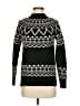 Ann Taylor LOFT Argyle Black Turtleneck Sweater Size XS - photo 1