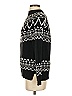 Ann Taylor LOFT Argyle Black Turtleneck Sweater Size XS - photo 5