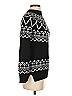 Ann Taylor LOFT Argyle Black Turtleneck Sweater Size XS - photo 4