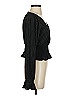 Leith 100% Polyester Black Long Sleeve Blouse Size S - photo 4