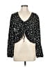 Amuse Society Black 3/4 Sleeve Blouse Size M - photo 1