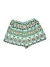 Pink Owl 100% Polyester Print Teal Shorts Size L - photo 1