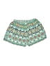 Pink Owl 100% Polyester Print Teal Shorts Size L - photo 2