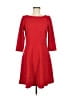 Boston Proper Solid Red Casual Dress Size M - photo 1
