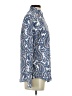 Banana Republic 100% Polyester Paisley Blue Long Sleeve Button-Down Shirt Size XS - photo 4