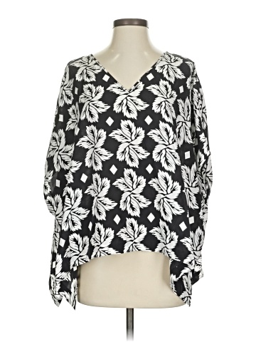 Diane von Furstenberg Long Sleeve Silk Top (view 1)