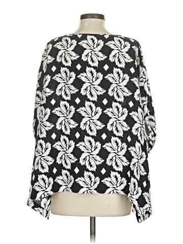 Diane von Furstenberg Long Sleeve Silk Top (view 2)