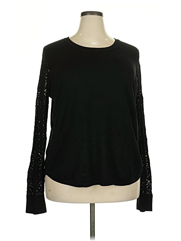 Pre-owned Lety & Me Pullover Sweater In Black