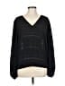 Entro 100% Polyester Black Long Sleeve Blouse Size M - photo 1