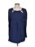 Free People Blue Long Sleeve Blouse Size XS - photo 2