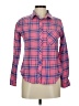 MAX 100% Cotton Plaid Pink Long Sleeve Button-Down Shirt Size M - photo 1