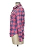MAX 100% Cotton Plaid Pink Long Sleeve Button-Down Shirt Size M - photo 5