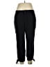Chaps 100% Polyester Solid Black Track Pants Size 14 - photo 1