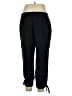 Chaps 100% Polyester Solid Black Track Pants Size 14 - photo 2