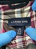 Lands' End 100% Polyester Argyle Black Jacket Size M - photo 6