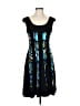 DressBarn Graphic Black Cocktail Dress Size 6 - photo 1