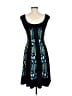 DressBarn Graphic Black Cocktail Dress Size 6 - photo 2