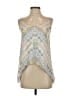 BCBGMAXAZRIA 100% Viscose Floral Aztec Or Tribal Print Multi Color Gray Sleeveless Blouse Size XXS - photo 1