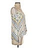 BCBGMAXAZRIA 100% Viscose Floral Aztec Or Tribal Print Multi Color Gray Sleeveless Blouse Size XXS - photo 4
