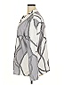 Shein Curve 100% Polyester Print Silver Long Sleeve Blouse Size 18 Plus (3) - photo 5