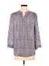 Ellie Kai Gray Long Sleeve Henley Size 8 - photo 1