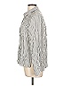 Love Tree 100% Rayon Stripes Ivory Long Sleeve Button-Down Shirt Size L - photo 5