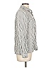 Love Tree 100% Rayon Stripes Ivory Long Sleeve Button-Down Shirt Size L - photo 4
