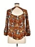 Papermoon 100% Rayon Brown 3/4 Sleeve Blouse Size XL - photo 2