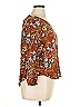 Papermoon 100% Rayon Brown 3/4 Sleeve Blouse Size XL - photo 4