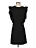 Zara Solid Black Casual Dress Size S - photo 1