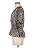 Caballero Animal Print Silver 3/4 Sleeve Blouse Size M - photo 5
