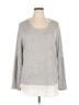 Simply Vera Vera Wang Metallic Silver Pullover Sweater Size XL - photo 1