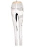 Lucas Hugh Stripes White Leggings Size XS - photo 1